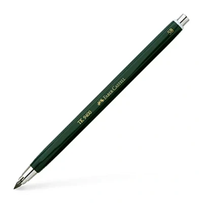 Abbildung von FABER CASTELL 139405 Fallminenstift TK 9400, Minenstärke: 3,15 mm, Härtegrad: 5B, Schaftfarbe: grün