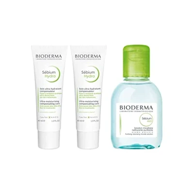 Abbildung von Bioderma Sebium Hydra + H2O Spendet Feuchtigkeit &amp; nährt Ultra Trockner Beruhigt und verringert die Auswirkungen von Behandlungen Gesicht Zu Akne neigende Haut