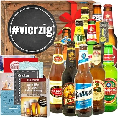 Abbildung von vierzig/Geburtstag 40 Mann/Biersorten aus der Welt