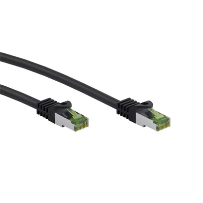 Abbildung von Goobay 61097 CAT 8.1 Rohkabel Netzwerkkabel/LAN Kabel Highspeed 40Gbits Patchkabel mit S/FTP PiMF Schirmung/schwarz / 7,5M