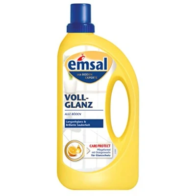 Abbildung von emsal Boden Pflege Voll Glanz 1 Liter, Langzeitglanz &amp; Brillante Saube Fussbodenreiniger