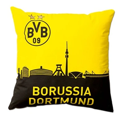 Abbildung von Kopfkissen BVB Kissen mit Skyline (40 x 40cm), BVB, Füllung: Oberstoff 100% Baumwolle, Füllung 100 % Polyester, Bezug: Rückenschläfer