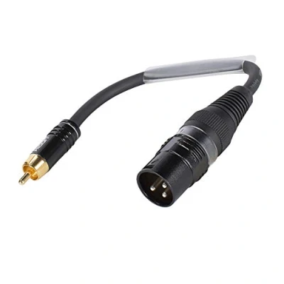 Abbildung von Sommer Cable Adapterkabel RCA Cinch 2 pol male auf XLR 3 15cm HICON Stecker TRH7U0015 SW