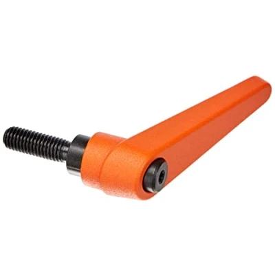 Abbildung von HALDER 24400.0351 Verstellbare Klemmhebel, Orange, d1=18 mm / d2=M8 l1=25