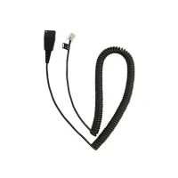 Abbildung von Jabra Kabelunterteil QD auf RJ10 (Lucent/Cisco, 2 m, spiral)