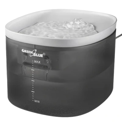 Abbildung von GreenBlue Wasserspender GB392 3 l, Katze Hund Tränke 3L USB leiser Betrieb grau
