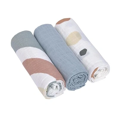 Abbildung von Lässig Unisex 3 PACK Mullwindel für Kinder, Größe: One Size, Blue