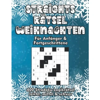 Abbildung von Straights Rätselheft zu Weihnachten: Str8ts Rätsel für Anfänger und Fortgeschrittene zur Adventszeit in leicht, mittel &amp; schwer