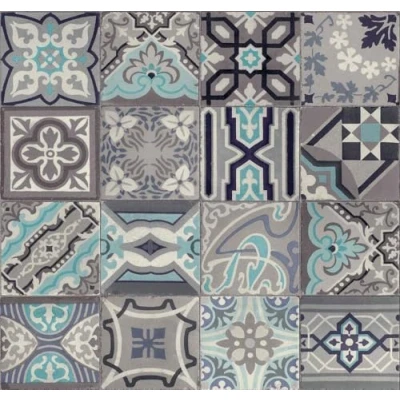 Abbildung von d c fix Wandbelag Ceramics Wandtapete Fliesentapete Fliesenspiegel Tapete Design Renovierung Upcycling Wand Küche Bad Schlafzimmer Wohnzimmer Waschküche Fliesenwand Simenta 67,5 cm x 4 m