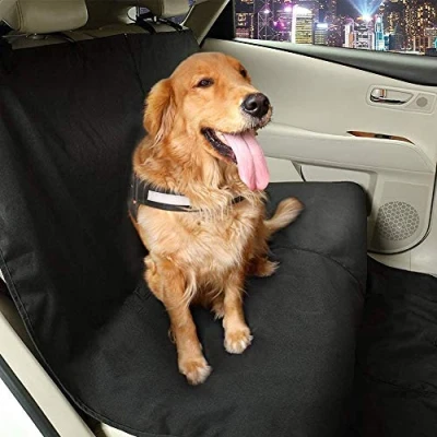 Abbildung von Greensen Hundedecke Auto Rückbank, Wasserdicht Kratzfest Rücksitz mit verstellbaren Riemen, universeller Autositzbezug Autoschondecken für Hunde 132 x 142 cm