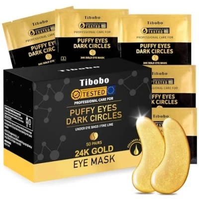 Abbildung von 24K Gold Augenpads, 50 Paar Gel Eye pads, Kollagen Hyaluronsäure augenpflaster, Anti Aging under pads gegen augenringe, patches tränensäcke, Faltenentfernung Augenpolster