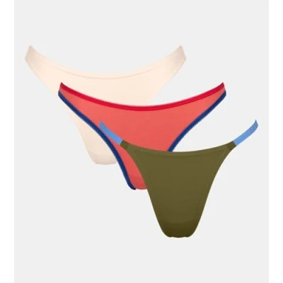 Abbildung von Sloggi 3P GO Unique Tanga Mixed Baumwolle Small Damen