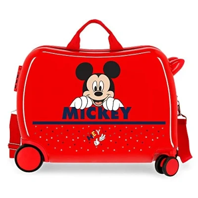 Abbildung von Disney Happy Mickey Kinder Koffer Rot 50x38x20 cms Hartschalen ABS Kombinationsschloss 3,1Kgs 4 Räder Handgepäck