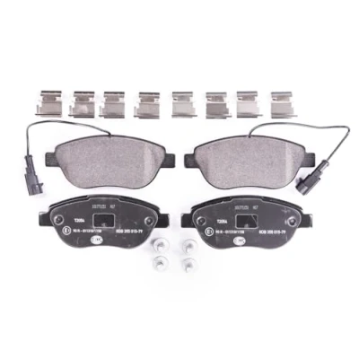 Abbildung von HELLA 8DB 355 015 791 Bremsbelagsatz mit integriertem Verschleißwarnkontakt Bremssattelschrauben Zubehör FIAT: Grande Punto Schrägheck