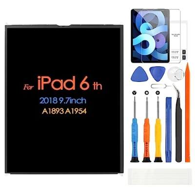 Abbildung von ARSSLY LCD Bildschirm für iPad 2018 Display A1893 A1954 Montage Ersatz Glas Digitizer mit Reparatur Kit