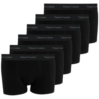 Abbildung von Vincent Creation Hipster 6 PACK Panties, Herren, Größe: XL, Schwarz