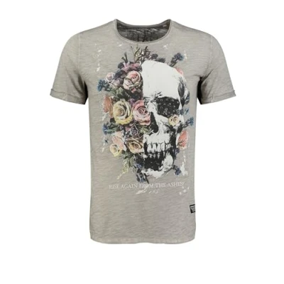 Abbildung von Key Largo Rising Round Tshirt print, Herren, Größe: Large, Silver