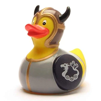 Abbildung von Duckshop I Badeente Quietscheente Wikinger L: 9 cm