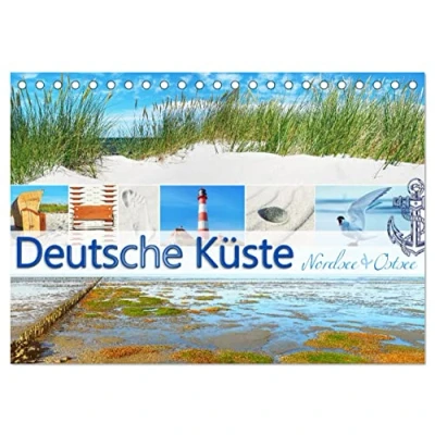 Abbildung von Deutsche Küste Nordsee und Ostsee (Tischkalender 2025 DIN A5 quer), CALVENDO Monatskalender