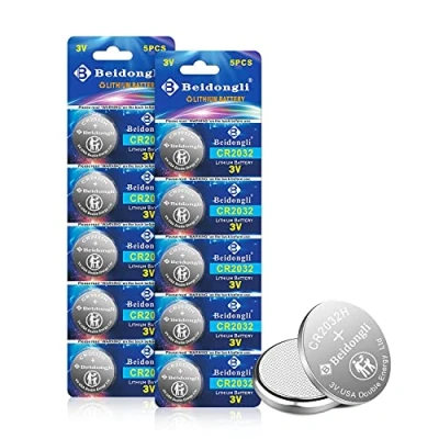 Abbildung von CR2032 3V Lithium Knopfzellen CR 2032 Batterien 10 Stück【5 Jahre LagerGarantie】 (cr2032 10)
