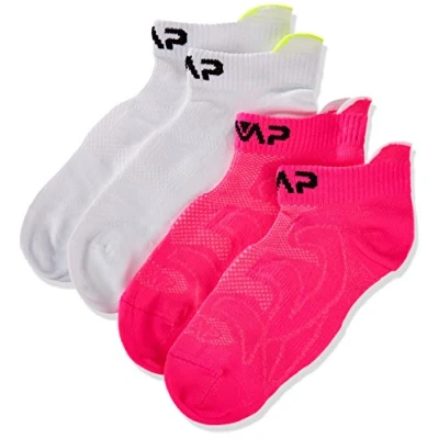 Abbildung von CMP Jungen Ultraleichte Fitnesssocken Für Kinder Socken, Weiß Rosa Fluo, 28W / 30L EU