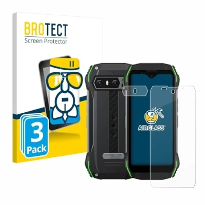 Abbildung von BROTECT Schutzglas für Blackview N6000 (Display+Kamera) (3 Stück) Schutzfolie Panzer Folie Glas [Extrem Kratzfest 9H, Anti Fingerprint,