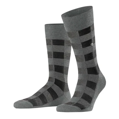 Abbildung von Burlington Checked Kniestrümpfe Dark grey, Herren, Größe: 40 46, grey