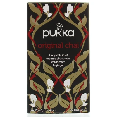 Abbildung von Pukka Original Chai Tee Bio Kräutertee 20 Beutel Zimt Ingwer Kardamom