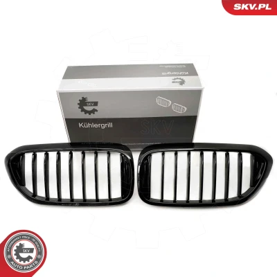 Abbildung von ESEN SKV 66SKV198 Kühlergrill glänzend, schwarz BMW: 5 Touring, Limousine