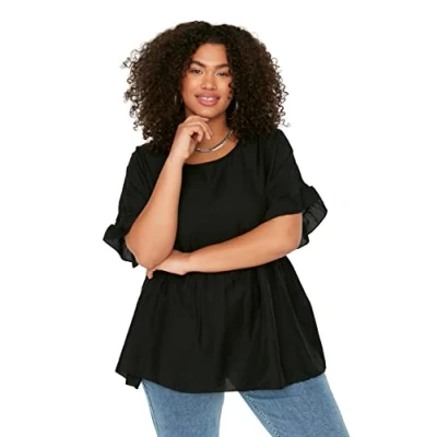 Abbildung von Trendyol Curve Tunika, Damen, Größe: 46, Black