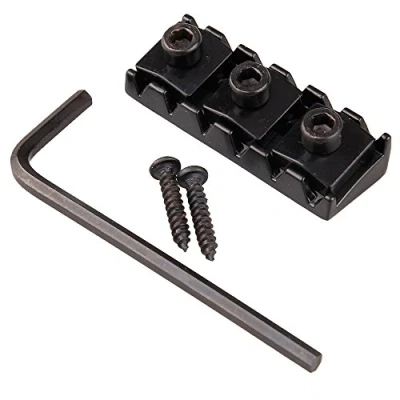 Abbildung von Schwarze Gitarren Sicherungsmutter, 42 mm, für Floyd Rose / Tremolo, Doppelsicherungssystem