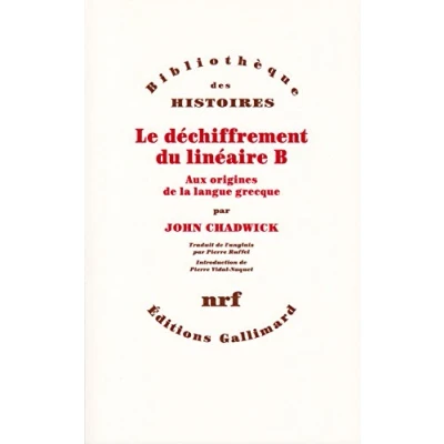 Abbildung von Le Déchiffrement du linéaire B: Aux origines de la langue grecque