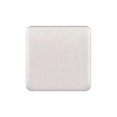 Abbildung von Schneider Electric GGBL8010SS Lisse Screwless Deco, Einzelne Zierplatte, Blank, Edelstahl