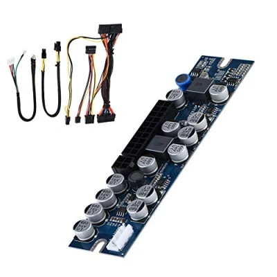 Abbildung von DC 12 V 300 W Módulo de Fuente PC Protección Completa Portátil PSU Stromversorgung Professional, Con 24 poliger Anschluss, AUX/SATA Kabel para Mini ITX und 1U Case