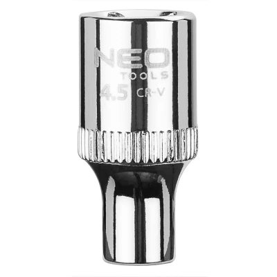 Abbildung von NEO TOOLS 08 221 Steckschlüsseleinsatz 1/4Zoll 3124 4.5 mm Chrom Vanadium Stahl SuperLock