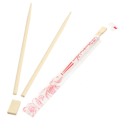 Abbildung von Bambus Chopsticks verpackt pro Set 24cm