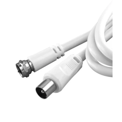 Abbildung von Vivanco SAT Empfängeranschlusskabel F Stecker &lt; &gt; Koaxstecker, 1,5m