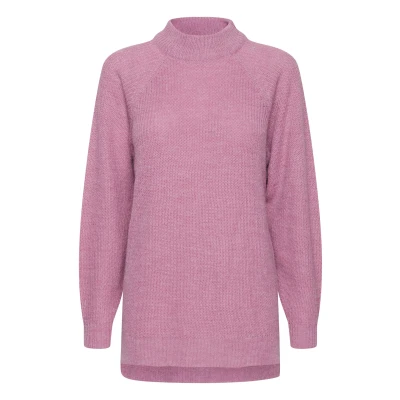 Abbildung von ICHI Ihmarat Strickpullover, Damen, Größe: Small, Smoky grape