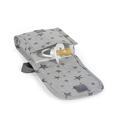 Abbildung von Walking Mum Inpiration Schnullertasche, Grau