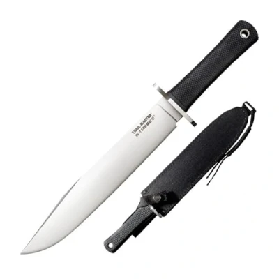 Abbildung von Cold Steel Survival Knife Trail Master San Mai Stahl Bowie Kray Ex Griff, Cor Scheide