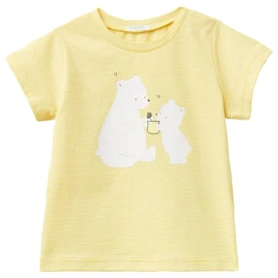 Abbildung von United Colors of Benetton Baby Jungen 3qfna104e T Shirt, Gelb 902, 62