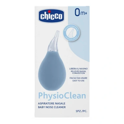 Abbildung von Physioclean Nasensauger für Neugeborene, reinigt die geschlossene Nase von Kindern auf einfache und sanfte Weise, einfach zu bedienen dank seiner ergonomischen Form, mit weichem Ausguss, 0 Monate +