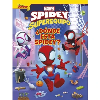 Abbildung von Spidey y su superequipo. ¿Dónde está Spidey?