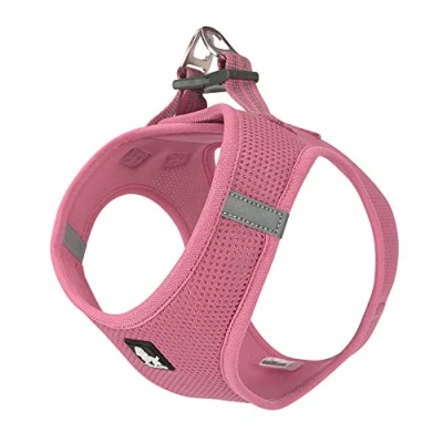 Abbildung von True Love Hundegeschirr, weiches Air Mesh Verstellbare, reflektierende Haustierweste für kleine und mittelgroße Rassen, XXS, Rosa
