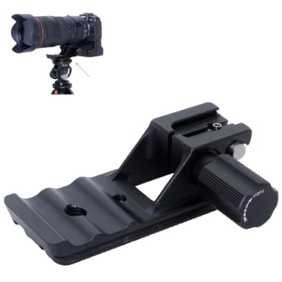 Abbildung von iShoot Objektiv Kragenständer, Ersatzfuß, Stativhalterung, Ringsockel, kompatibel mit Canon RF 24105 mm F2.8 L IS USM Z, Stützhalterung Arca Swiss Fit Schnellwechselplatte für Klemm Stabilisator