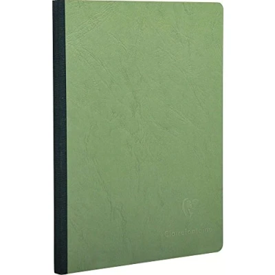 Abbildung von Clairefontaine 795403C Notizbuch / Heft AgeBag DIN A5 14,8 x 21 cm, mit Leinenstruktur, kariert 96 Blatt, Grün, 1 Stück