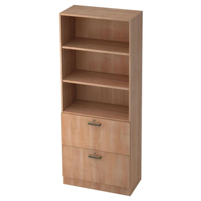 Abbildung von HAMMERBACHER Regalschrank 7300 SG, V7300/N/N/SG nussbaum