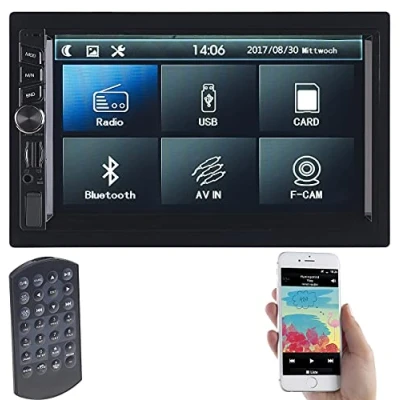 Abbildung von Creasono Doppeldinradio: 2 DIN MP3 Autoradio mit Touchdisplay, Bluetooth, Freisprecher, 4X 45 W (Autoradio Doppel DIN, Android Radio, Kfz Freisprechanlagen)
