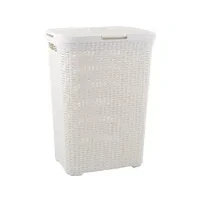 Abbildung von CURVER Style 60L Wäschebox, Plastik, Creme, 44.8 x 34.1 61.5 cm