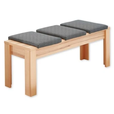 Abbildung von NATURE ONE Sitzbank in Kernbuche teil massiv FSC zertifiziert Moderne Esszimmerbank für Ihren Wohn &amp; Essbereich 130 x 48 38 cm (B/H/T)